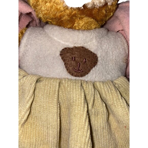 Set Of 2 Plush Teddy Bears In Outfits - Hooded Sweatshirt & Corduroy Pants + Pin - Picture 13 of 13